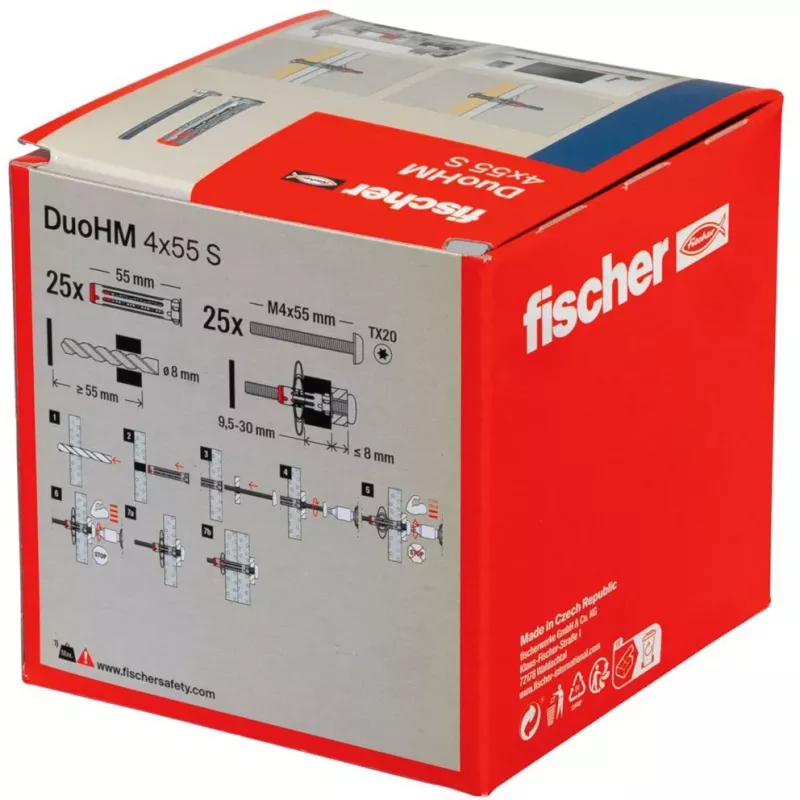 Fischer DuoHM 4x55 S TX Cavity Anchor, 25 pcs