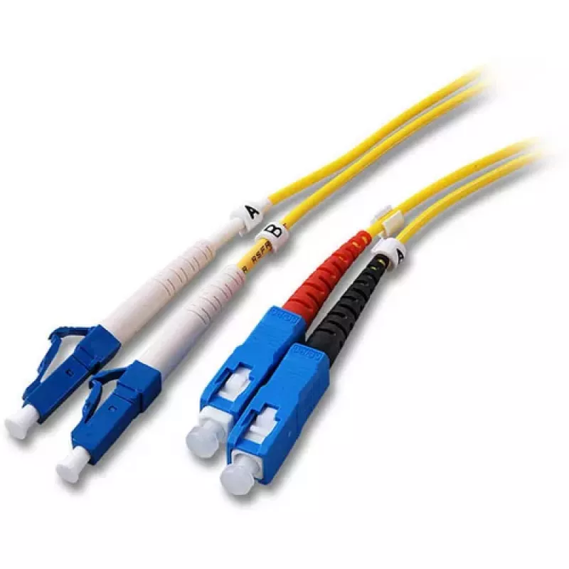 EFB Elektronik Duplex Jumper LC-SC 9/125µm OS2 LSZH Yellow 2.0mm 10m
