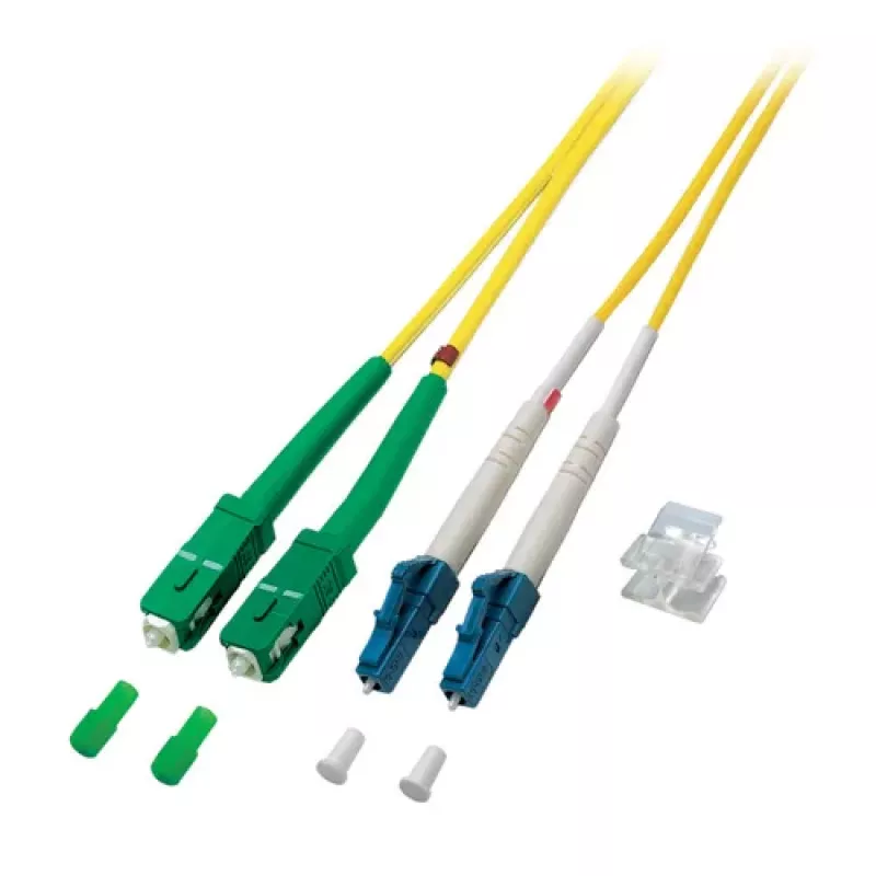 EFB Elektronik ECOFIBER Fiber Optic Patch Cable SC/APC Singlemode (OS2) 1m Yellow