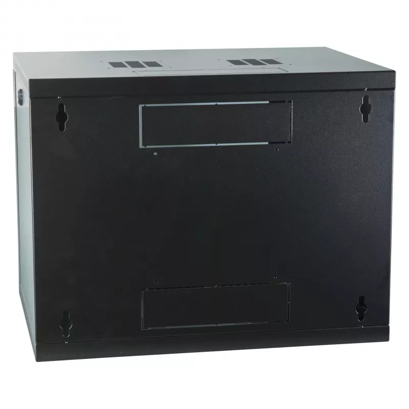 EFB 19 inch Wall Mount Enclosure 9U, Fixed, Single Section, RAL 9005, Depth 600 mm