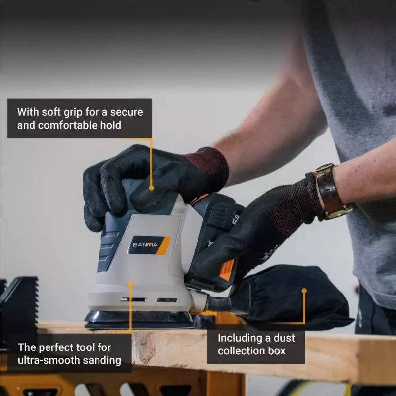 Batavia 18V Cordless Random Orbital Sander 125 mm (Bare Tool)