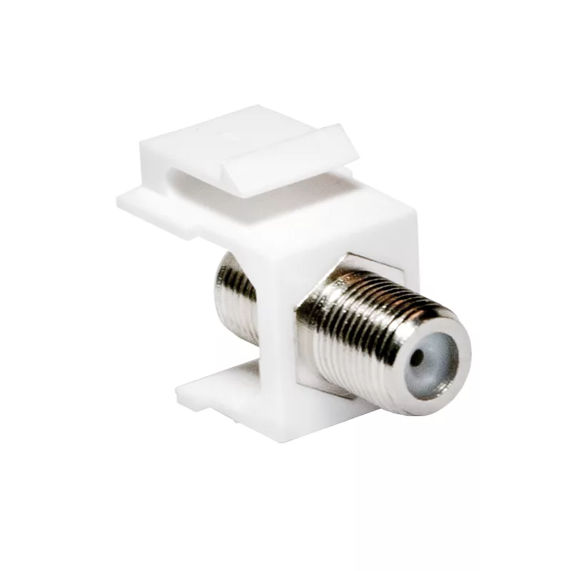 LogiLink Keystone In-Line Coupler F Socket to F Socket 75 Ohm White
