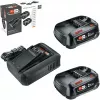 Bosch 18V Starter Set 2 x 2.5 Ah Batteries + AL 18V-44 Charger (1600A031T5)