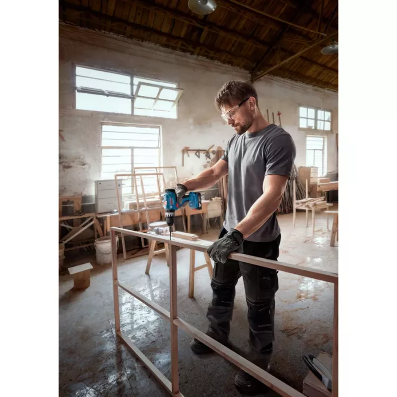 Bosch GSB 18V-25 Professional Cordless Impact Drill/Driver, Single Pack, 18V, Blue/Black, Without Battery