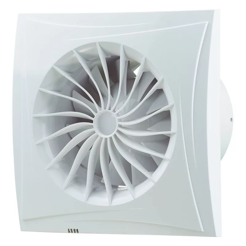 Blaugerg Sileo 100 Extractor Fan, White, 10 cm Diameter, 1 Speed