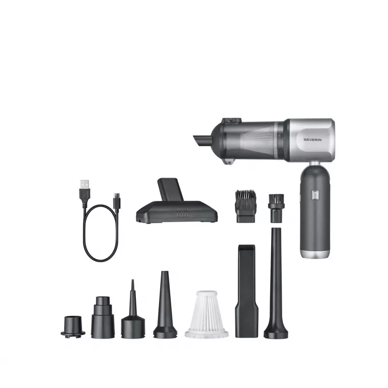 Severin HV 7135 Cordless Handheld Vacuum Cleaner 18.5V Li-Ion 0.2L Black/Red