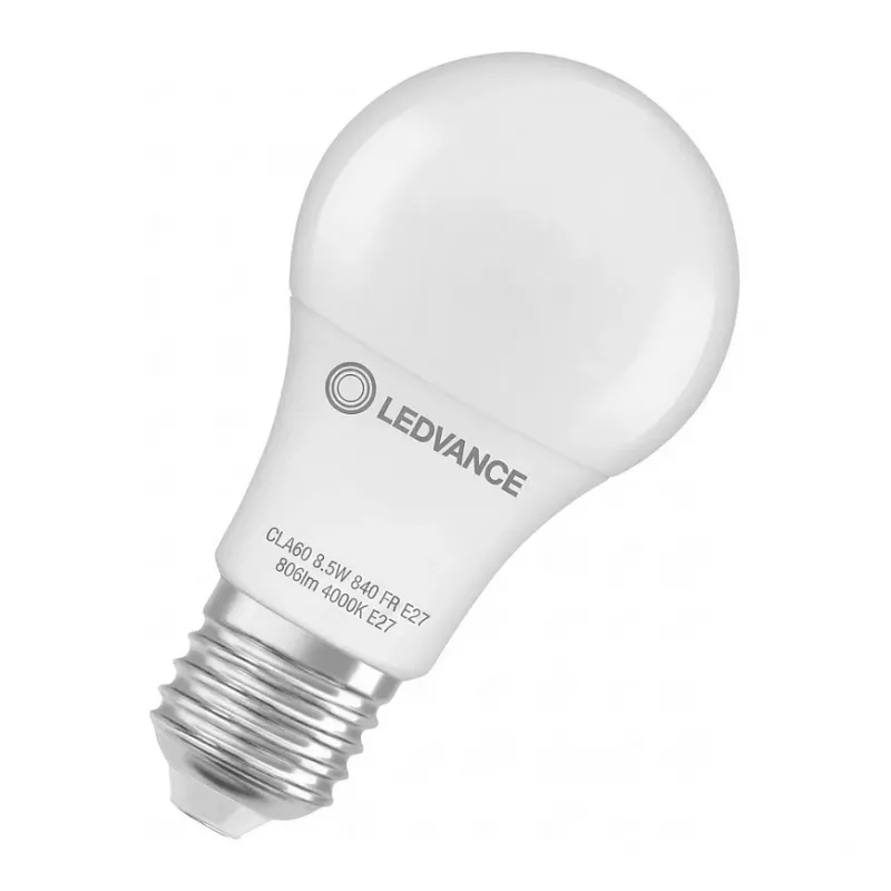 LEDVANCE LEDV LED Bulb 8.5W 60W Equivalent 806lm E27 Cool White 4000K Matt 200° 15000h F