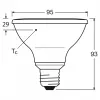 OSRAM PAR30 7.5W 75W Equivalent LED Reflector Lamp Dimmable 10W 633lm 2700K Warm White E27 36° Beam Angle