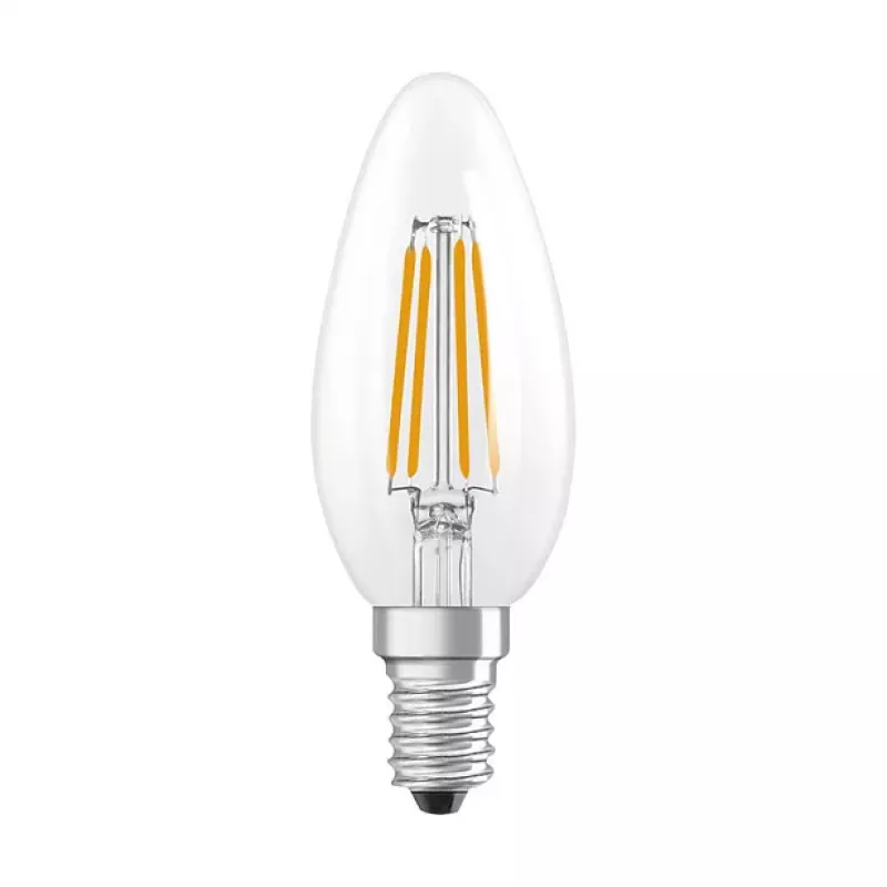 OSRAM LED Classic B 40 Filament DIM P 3.4W 827 Clear E14 Dimmable LED Lamp