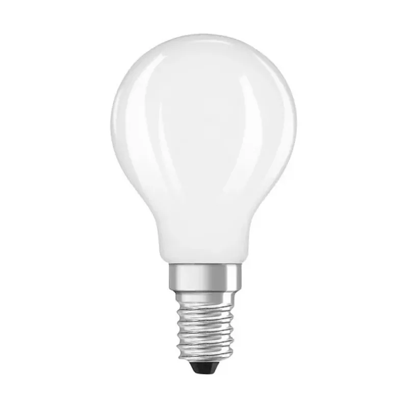 OSRAM LED Classic P 40 Filament 3.4W 827 Frosted E14 LED Lamp, Mini Globe