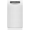 Bosch SPU4HMW01S Freestanding Slimline Dishwasher, White, 9 Place Settings, Energy Class C, 45 dB, EcoSilence Drive, Home Connect