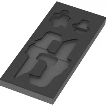 WERA 9840 Foam Insert for L-Key Set 1 (Black/Grey, for Tool Rebel Workshop Trolley)