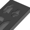 WERA 9840 Foam Insert for L-Key Set 1 (Black/Grey, for Tool Rebel Workshop Trolley)