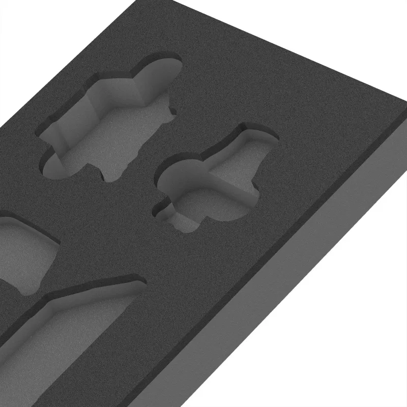 WERA 9840 Foam Insert for L-Key Set 1 (Black/Grey, for Tool Rebel Workshop Trolley)