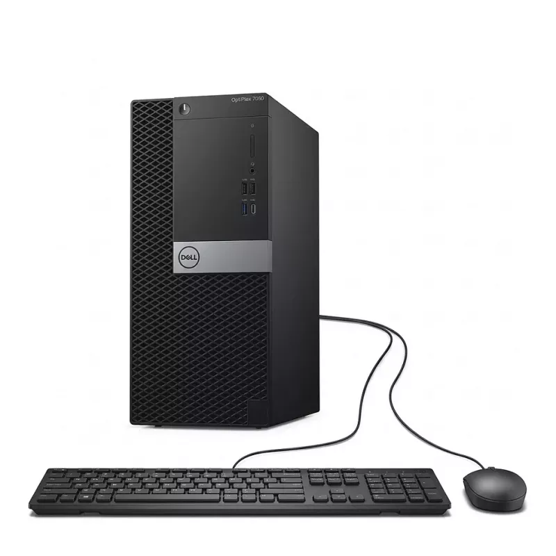 Dell OptiPlex 7070 MT Desktop PC, Intel Core i5-9500, 16GB RAM, 512GB SSD + 2TB HDD, Windows 11 Pro, Black