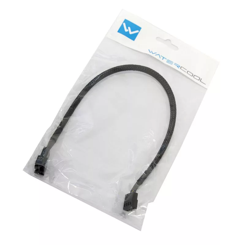 Watercool 4-Pin PWM Extension Cable, Black - 30cm