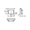 Brumberg 53066070 End Cap Set QUALITYFLEX White