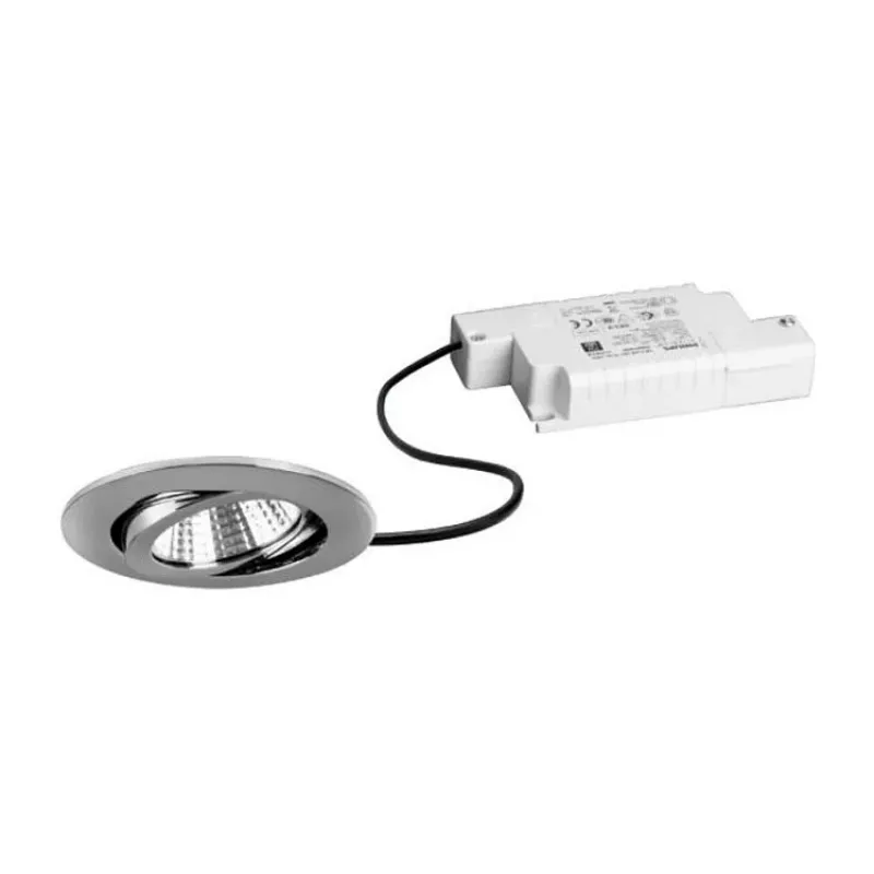 BRUMBERG 39363023 LED Recessed Spotlight Set BB03 Round Chrome 830 Phase 6W 230V Swivel