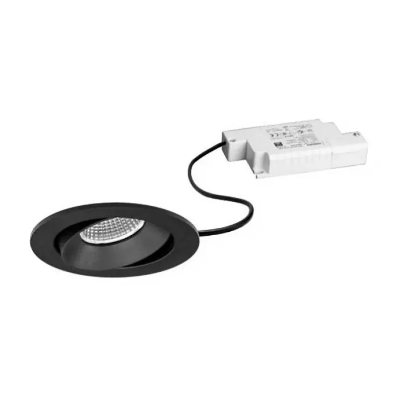 Brumberg 39379183 EB-Strahler-Set BB35 Round Black 830 Phase 7W 230V Swivel Recessed LED Spotlight