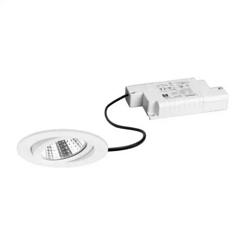 Brumberg 39363173 BB03 Round Recessed LED Spotlight White 6W 230V Phase-Cut Dimmable Swiveling
