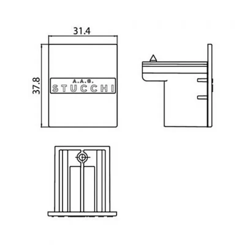 Brumberg 87132080 End Piece 3-Phase Track ONETRACK DALI / Switchable, Black