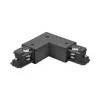 Brumberg 87126080 90° Corner Connector for ONETRACK DALI 3-Phase Track System, Black