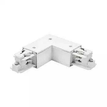 Brumberg 87127070 90° Corner Connector for ONETRACK DALI 3-Phase Track System, White