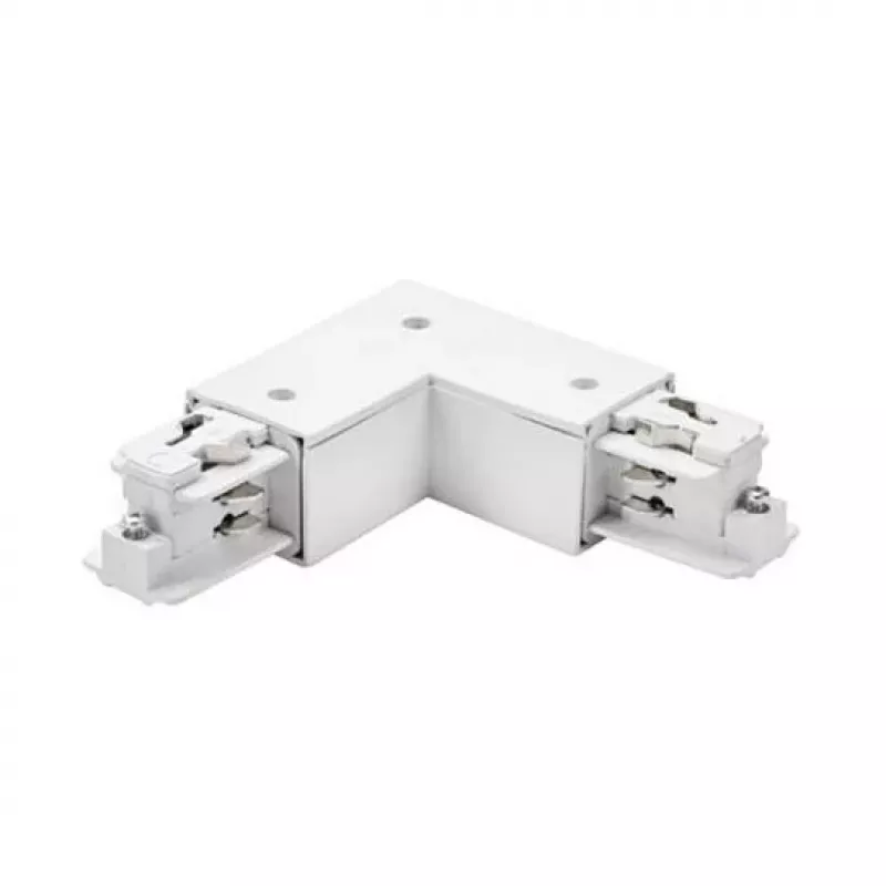 Brumberg 87127070 90° Corner Connector for ONETRACK DALI 3-Phase Track System, White