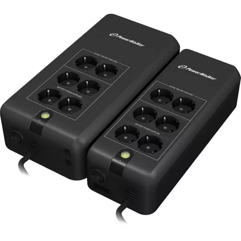 Bluewalker PowerWalker VFD 800 APFC UPS - 800 VA / 420 W - 6 Schuko Outlets - Black