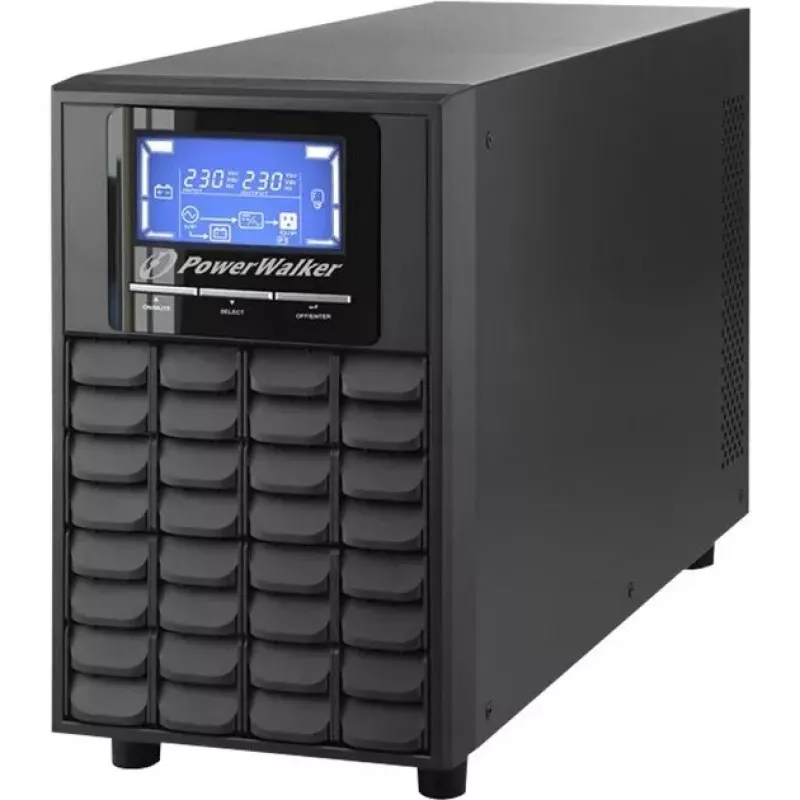 Bluewalker PowerWalker VFI 2000C LCD UPS - 1600W / 2000VA - Online Double Conversion - 4x IEC C13 - USB & RS-232 - Tower