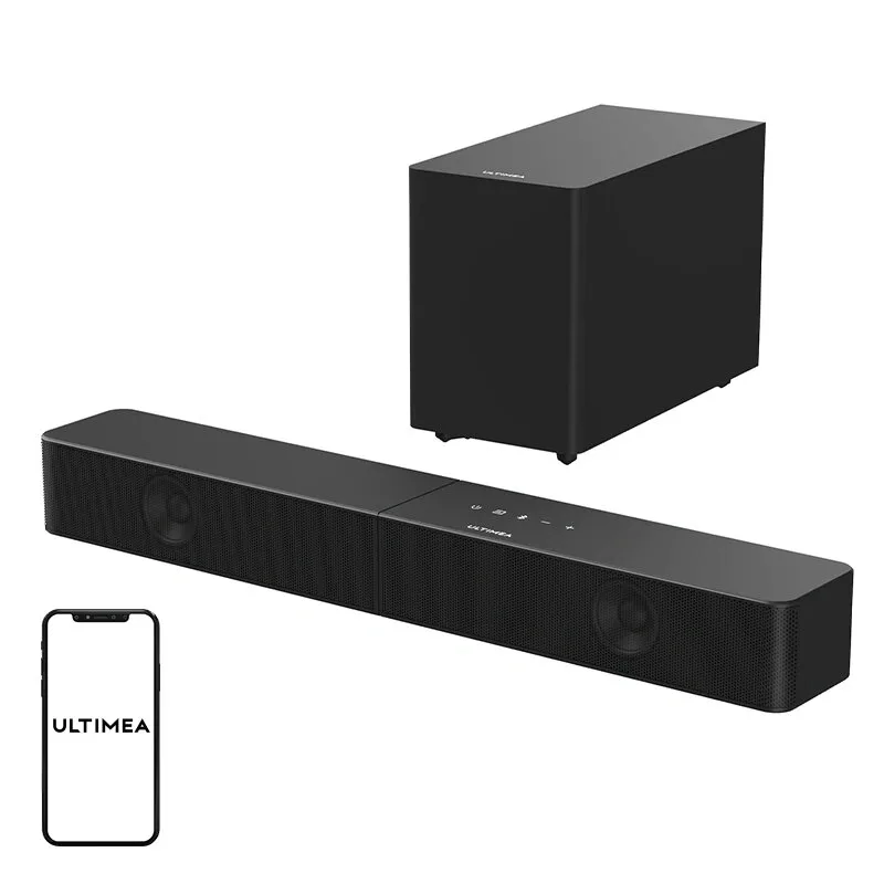 Ultimea Poseidon R3T 5.1.2 Channel Soundbar with Dolby Atmos, 600W, Wireless Subwoofer & Rear Speakers