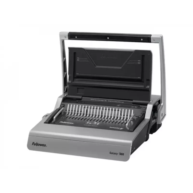 Fellowes Galaxy 500 Comb Binding Machine - 25 Sheet Punch, 500 Sheet Capacity, A4, 21-Ring