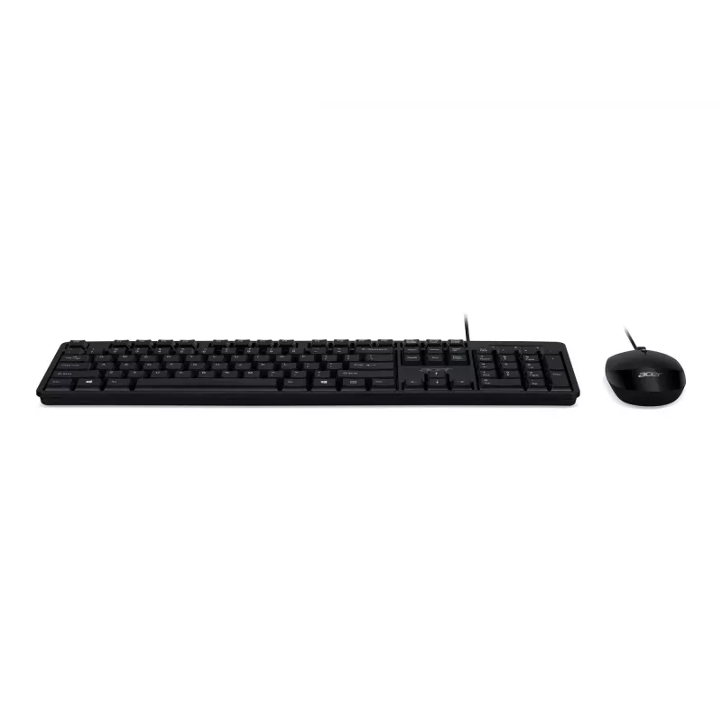 Acer Combo 100 AKW900 + AMW920 Wired Keyboard and Mouse Set, US International Layout, Black, Retail Pack