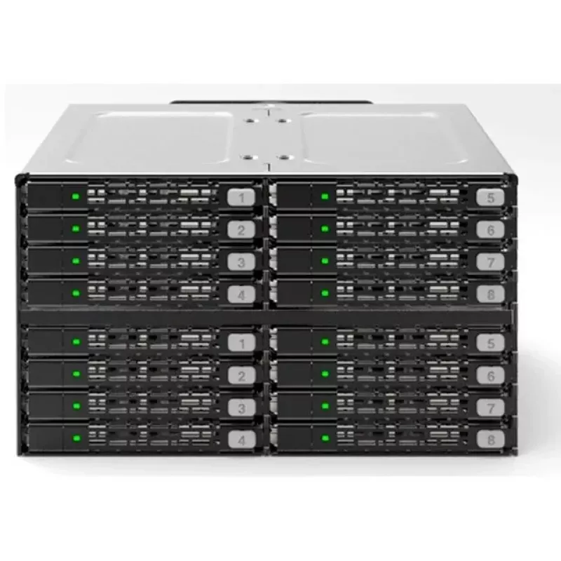 ICY DOCK ToughArmor MB516SP-B 16-Bay 2.5 inch SAS/SATA SSD/HDD Backplane Module for 2x 5.25 inch Bays