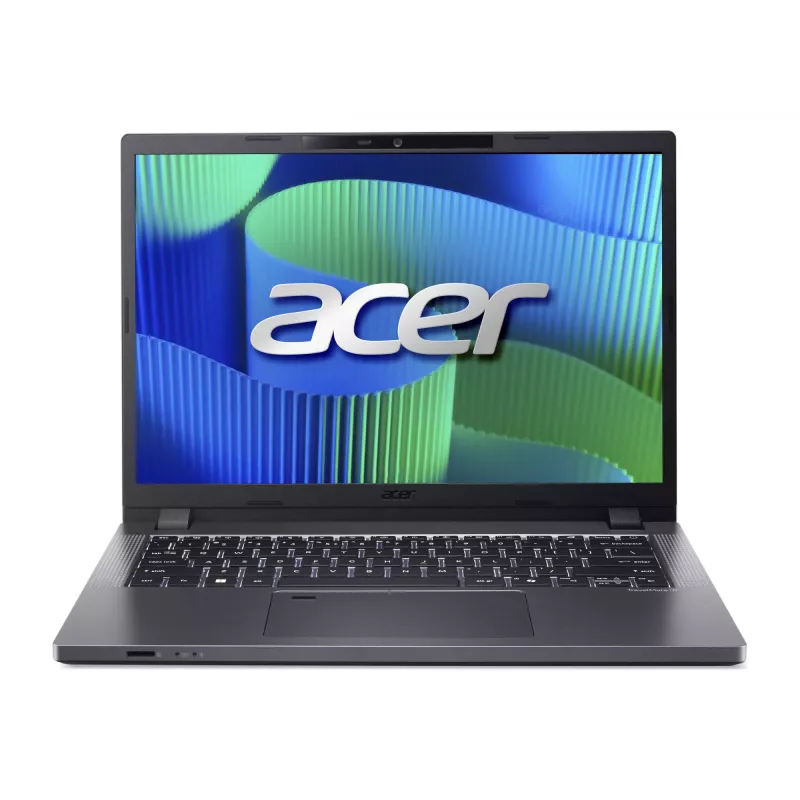 Acer TravelMate TMP214-55-G2-TCO-37X6 14 inch WUXGA Intel Core 3 100U 16 GB DDR5 512 GB SSD Intel Iris Xe Graphics Windows 11 Pro English Keyboard Backlit Acer Grey