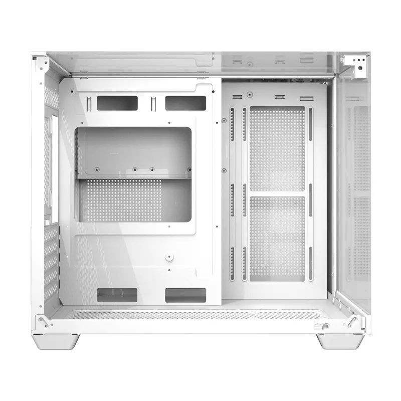 DARKFLASH TH285M White Mid-Tower Computer Case with Tempered Glass