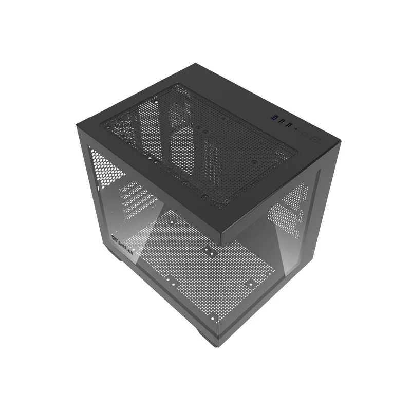 Darkflash C275P Mid-Tower Computer Case (Black) - No Fans