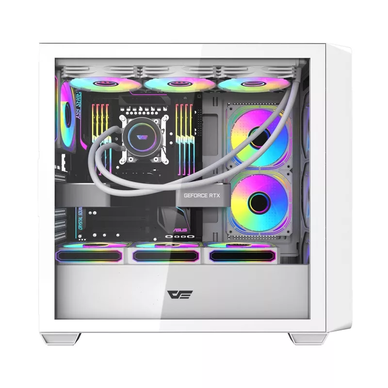DarkFlash DS900WD Mid-Tower Computer Case White