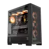 DarkFlash AIRNOVA Mid-Tower Computer Case Black + 3 x 120mm ARGB Fans