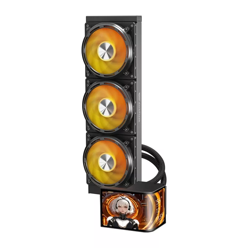 DarkFlash UV360 CPU Cooler (Black) - 360mm AIO Liquid Cooler with ARGB