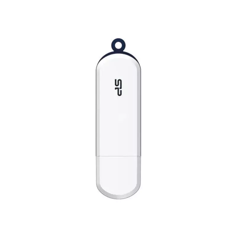 Silicon Power Blaze B32 USB Flash Drive 128GB USB 3.2 Gen 1 White Navy Blue Trim