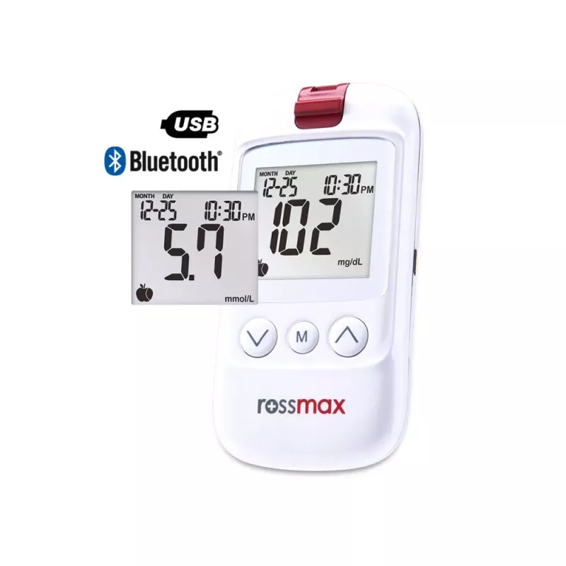ROSSMAX HS200 BT Blood Glucose Monitoring Device with Bluetooth