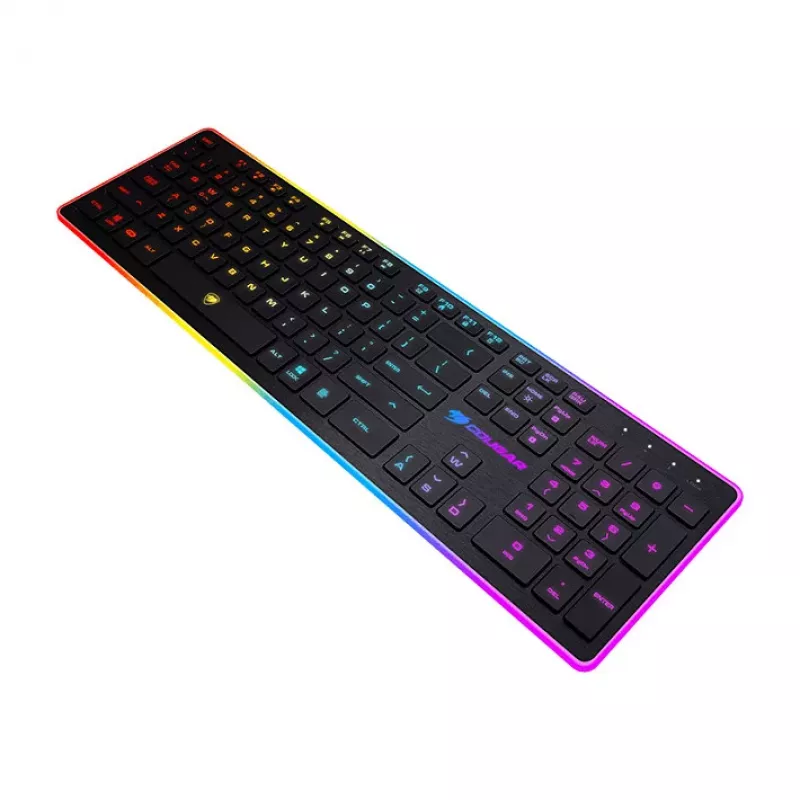 COUGAR Vantar Gaming Keyboard, Swiss Layout, Scissor-Switch, 8-Color Backlight