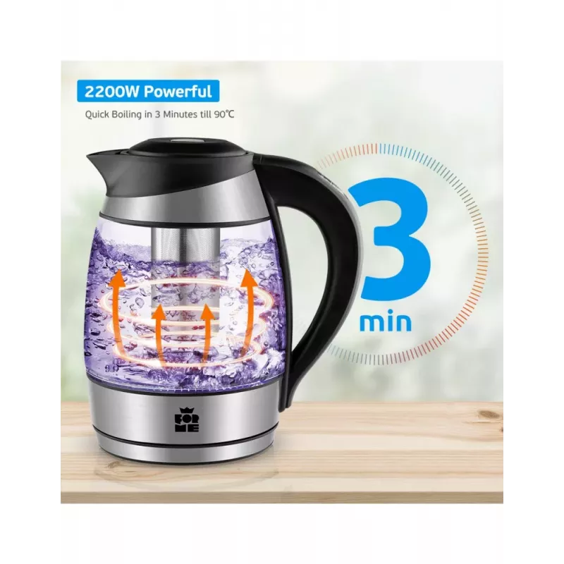 ForMe FKG-428 Electric Kettle 1.7L 2200W Glass