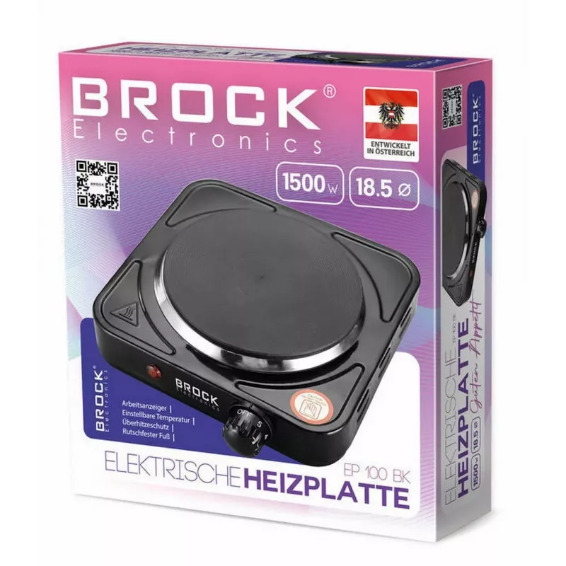 Brock EP 100 BK Electric Kettle 1.0L 1100W Black