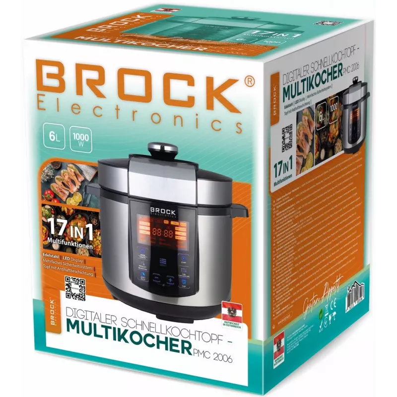 Brock PMC 2006 Electric Meat Grinder 2000W Black/Silver