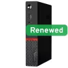 Lenovo Renewed Grade A ThinkCentre M715q Tiny Desktop PC, AMD Ryzen 5 2400GE, 8GB DDR4, 256GB SSD, AMD Radeon Vega 11, Windows 11 Pro