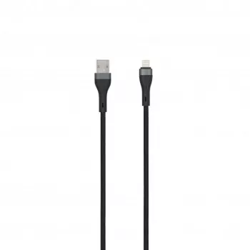 SEEK TOTI USB-A to Lightning 2m Braided Cable 2A (Non-MFI) Black