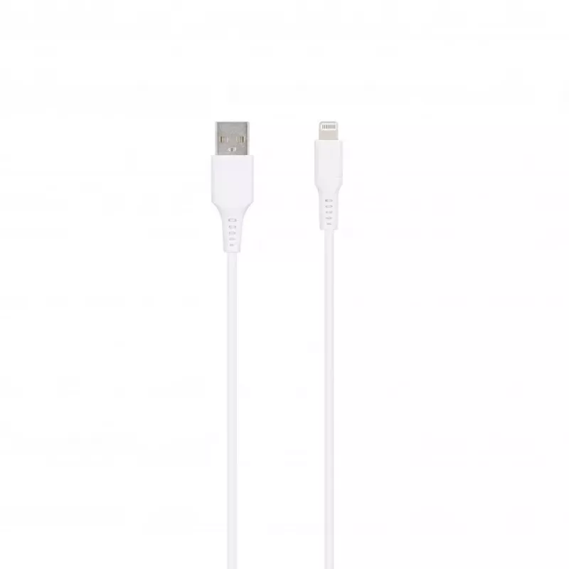 SEEK TOTI USB A to Lightning, 1m PVC Data Cable 2A (non-MFI), White
