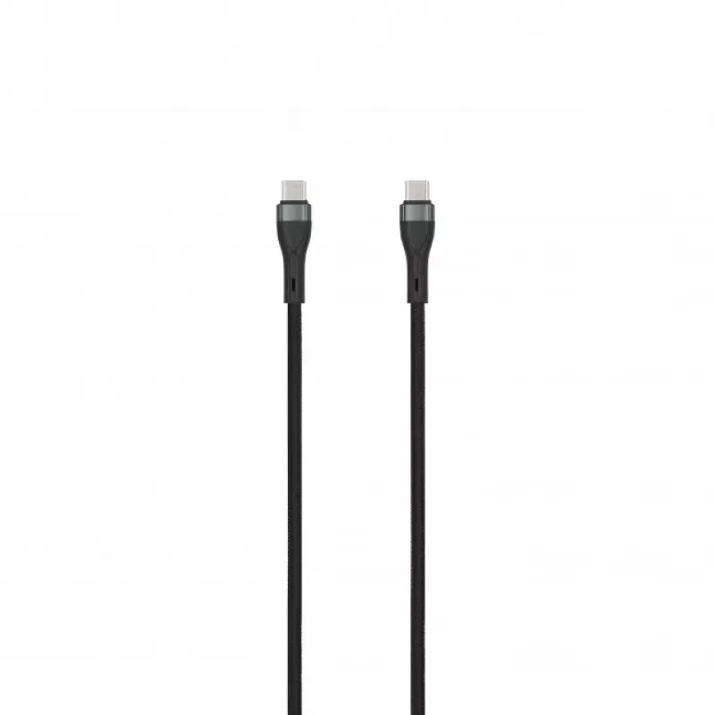 SEEK TOTI USB-C to USB-C 2m Braided Cable 3A Black